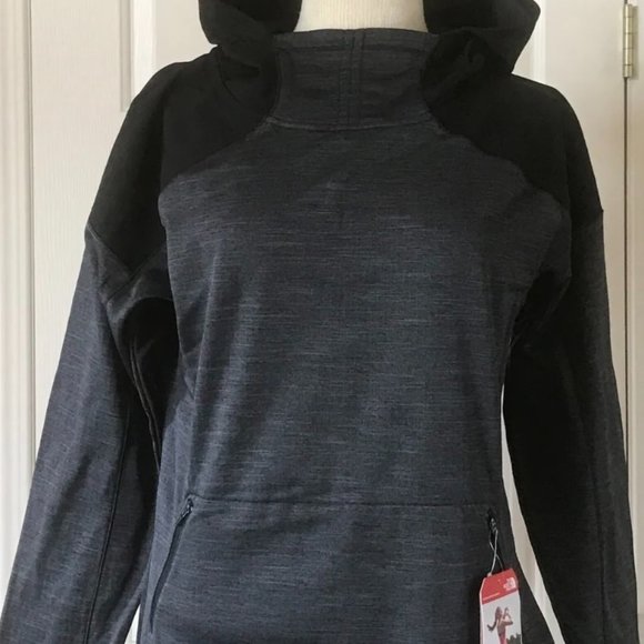 The North Face Dynamix Training Fleece Pullover Hoodie Asphalt Gray Black - Picture 1 of 5